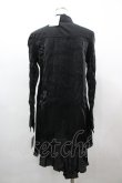 画像2: ATELIER PIERROT / ラメチュールジャケット重ね風ブラウス  黒 I-26-03-14-019-EL-BL-SA-ZI (2)