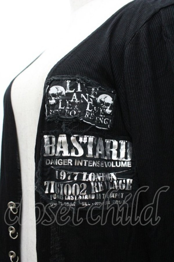 画像3: SEXPOT TOKYO / ガーゼワッペンリブカーディガン  黒 I-26-03-14-023-PU-TO-TE-ZI (3)