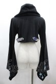 画像2: gouk / 振袖ナポレオンボレロパーカー  黒 I-26-03-14-025-GO-TO-TE-ZI (2)