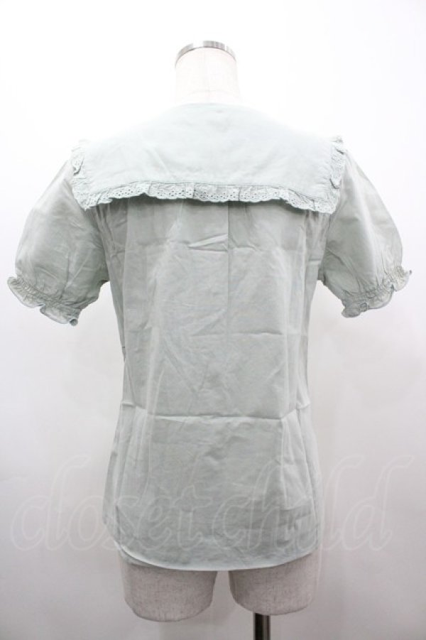 画像2: Fi.n.t / セーラーブラウス  ミント I-26-03-14-003-CA-BL-TE-ZI (2)