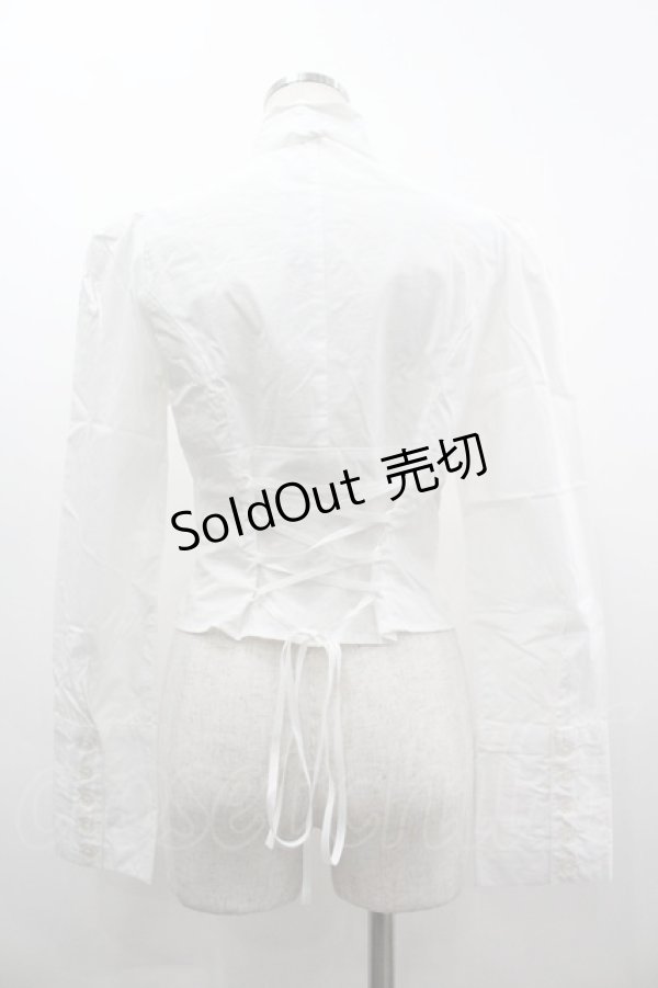 画像2: BPN / フリルヨークブラウス M 白 I-26-03-14-028-GO-BL-TE-ZI (2)