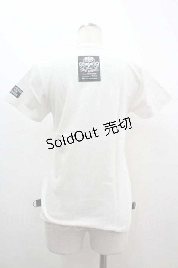 画像2: SEX POT ReVeNGe / アニマル&スター総柄Tシャツ  白ＸピンクＸサックス I-26-03-14-029-SP-TO-SA-ZI (2)