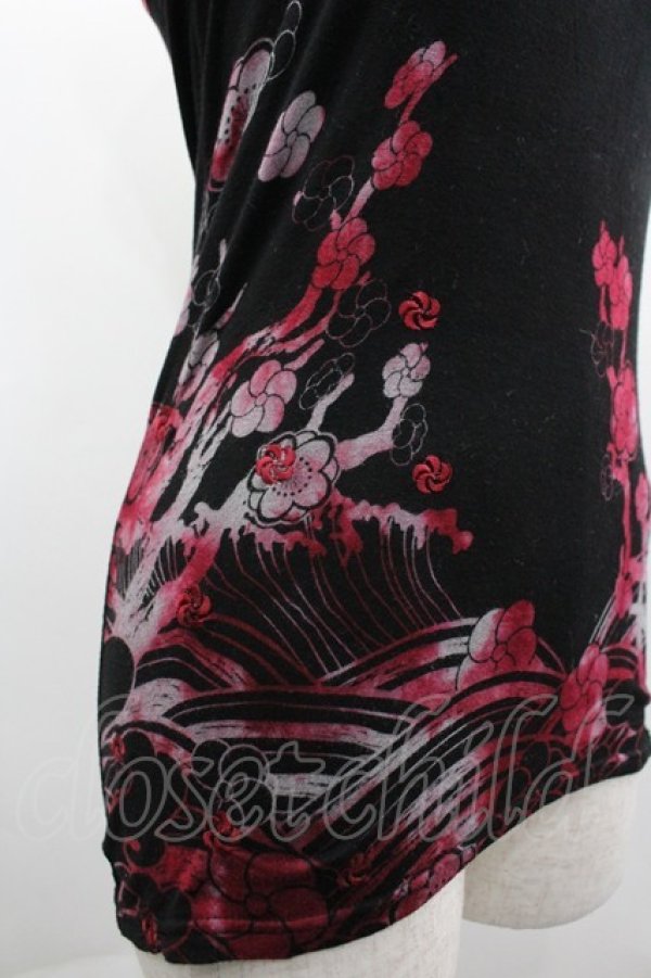 画像3: gouk / 梅柄キャミソール  黒×赤 I-26-03-14-030-GO-TO-TE-ZI (3)