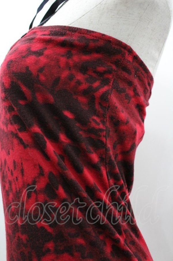 画像3: SEX POT ReVeNGe / クロスホルターレオパードキャミ M 赤×黒 I-26-03-14-031-SP-TO-TE-ZI (3)