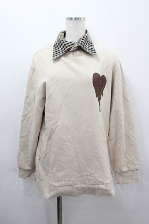 画像: MILKBOY / MELT ハートスウェット  ブラウン I-26-03-16-034-MB-TO-SA-ZI