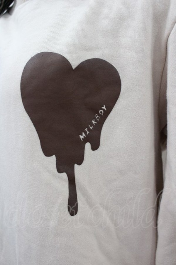 画像2: MILKBOY / MELT ハートスウェット  ブラウン I-26-03-16-034-MB-TO-SA-ZI (2)