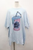 画像1: MILKBOY / drink tee XL サックス I-26-03-16-035-MB-TO-SA-ZI (1)
