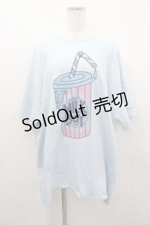画像: MILKBOY / drink tee XL サックス I-26-03-16-035-MB-TO-SA-ZI
