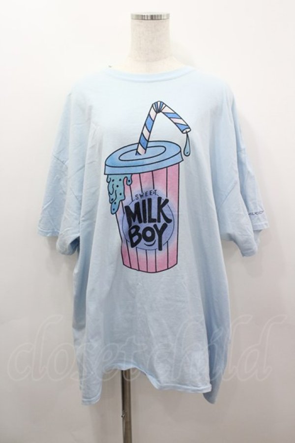 画像1: MILKBOY / drink tee XL サックス I-26-03-16-035-MB-TO-SA-ZI (1)