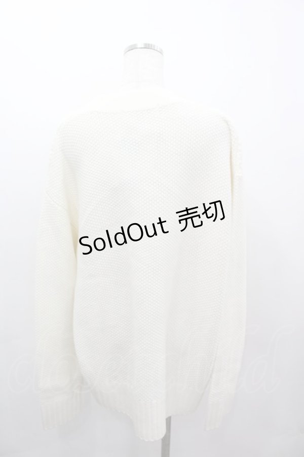 画像3: Karl Helmut / くまモチーフニットカーディガン  アイボリー I-26-03-16-042-EL-TO-SA-ZI (3)