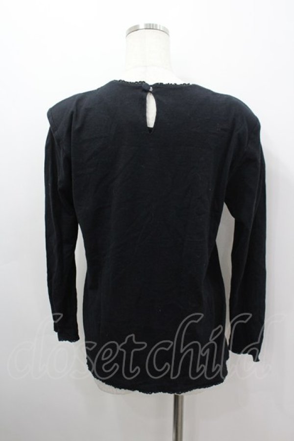 画像3: PINK HOUSE / ダブルリボンカットソー  黒 I-26-03-16-048-LO-TO-SA-ZI (3)