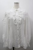 画像1: MIHO MATSUDA / はしごレース袖ブラウス L 白 I-26-03-16-006-GO-BL-SA-ZI (1)