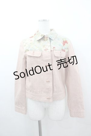 画像: KANEKO ISAO / ブーケチェック切り替えジャケット  ピンクＸミントチェック I-26-03-16-056-EL-JA-SA-ZI