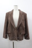 画像1: PINK HOUSE / 1つボタンジャケット  ブラウン I-26-03-16-058-LO-JA-SA-ZI (1)