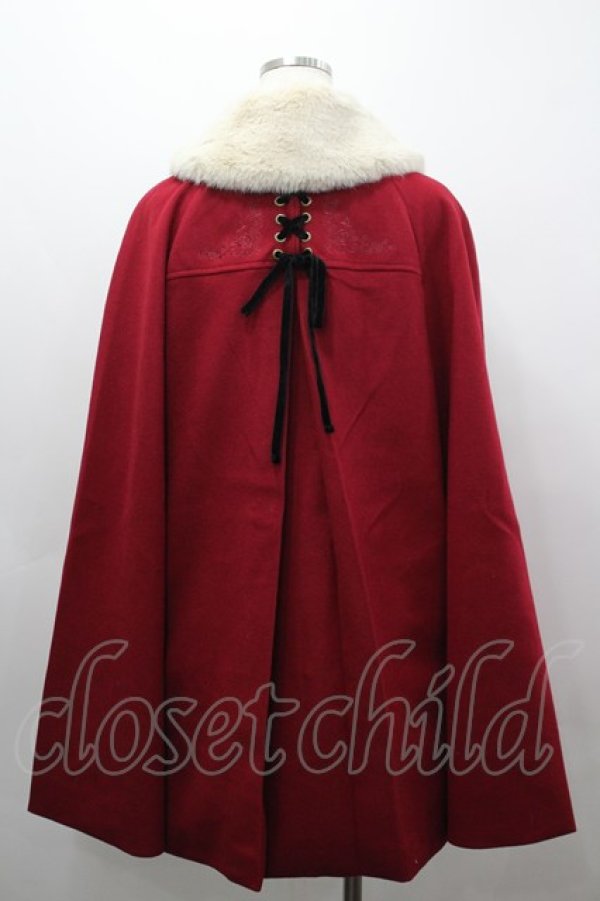 画像3: axes femme / ケープセットバッスルコート  ワイン I-26-03-16-064-AX-CO-SA-ZI (3)
