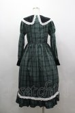 画像3: Eri Aino's collaboration / シャーロットの水曜日 ワンピース S グリーンチェック I-26-03-16-068-PU-TO-SA-ZI (3)