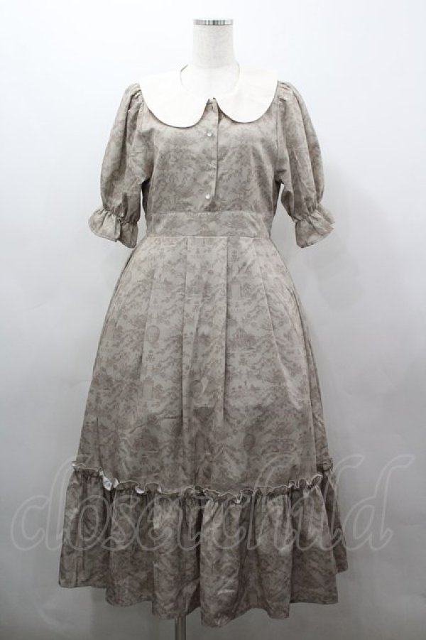 画像1: m petit by misako / NINA’Sコラボトワルドジュイワンピース M ブラウン I-26-03-16-069-LO-OP-SA-ZI (1)