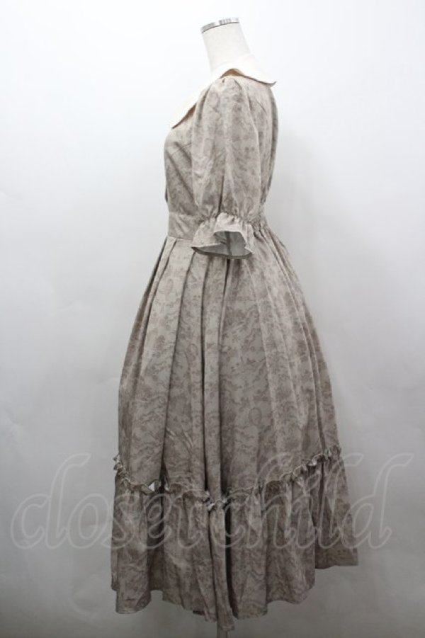 画像2: m petit by misako / NINA’Sコラボトワルドジュイワンピース M ブラウン I-26-03-16-069-LO-OP-SA-ZI (2)