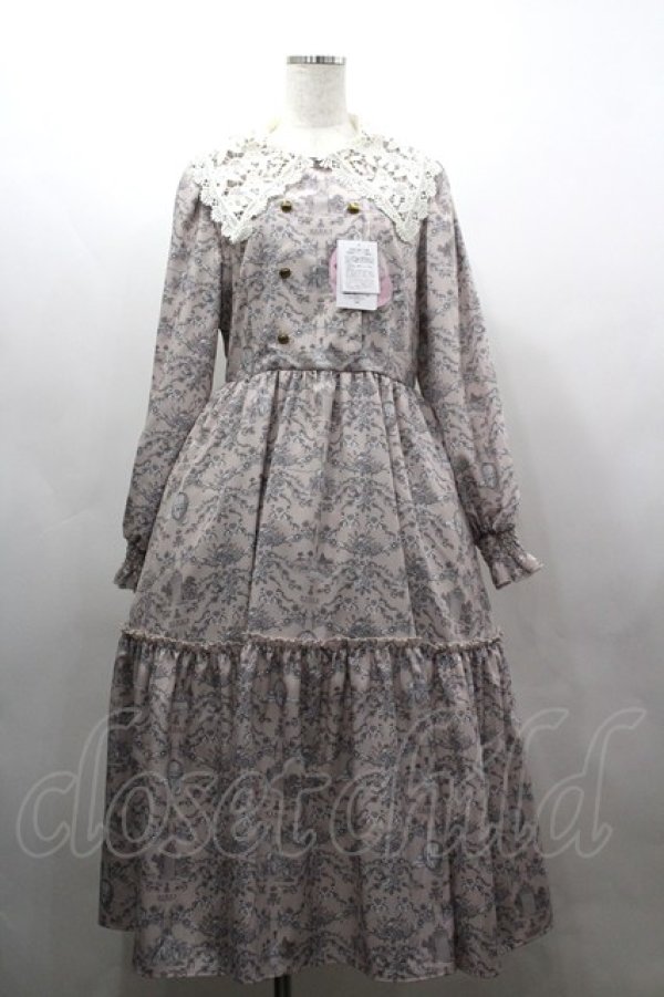 画像1: m petit by misako / トワルドジュイワンピース L ピンク I-26-03-16-070-LO-OP-SA-ZI (1)