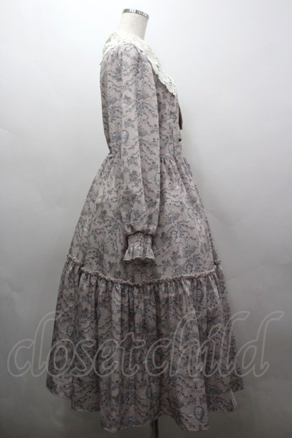 画像4: m petit by misako / トワルドジュイワンピース L ピンク I-26-03-16-070-LO-OP-SA-ZI (4)