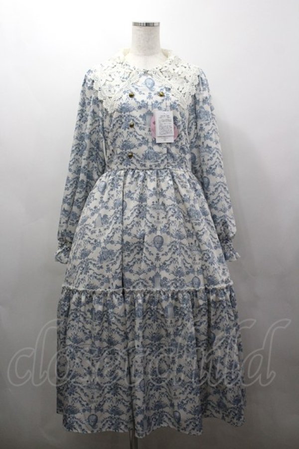 画像1: m petit by misako / トワルドジュイワンピース L 白 I-26-03-16-071-LO-OP-SA-ZI (1)