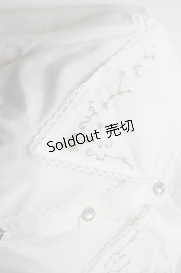 画像2: axes femme POETIQUE / シエルエトワール刺繍襟ブラウス  アイボリー I-26-03-16-008-AX-BL-SA-ZI (2)