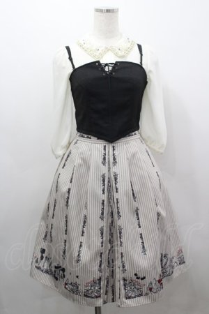 画像: Secret Honey / Once Upon a Dream Onepiece 2014( ブライアローズver. )  白X黒Ｘベージュ I-26-03-16-077-CA-OP-SA-ZI