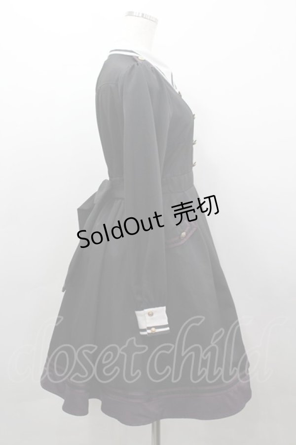 画像4: Amavel / Starry Medalミリタリーワンピース  黒Ｘ白 I-26-03-16-080-CA-OP-SA-ZI (4)