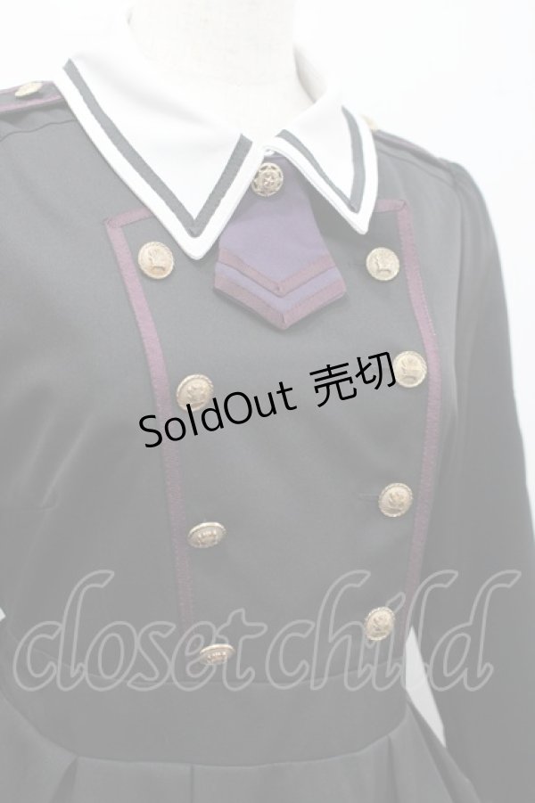 画像5: Amavel / Starry Medalミリタリーワンピース  黒Ｘ白 I-26-03-16-080-CA-OP-SA-ZI (5)