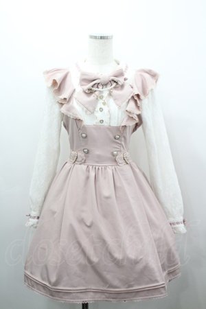 画像: LIZ LISA / ダブルハートラッフルワンピース  ピンクＸ白 I-26-03-16-082-LO-OP-SA-ZI