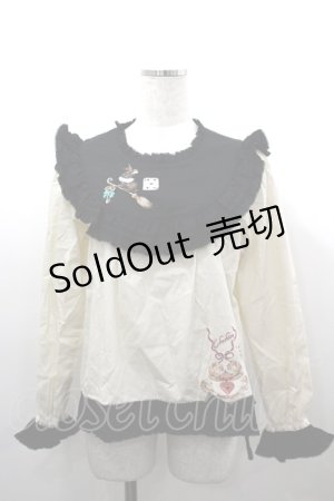 画像: PINK HOUSE / ハロウィーンワンダーランド刺繍使いブラウス  キナリ I-26-03-16-010-LO-BL-SA-ZI