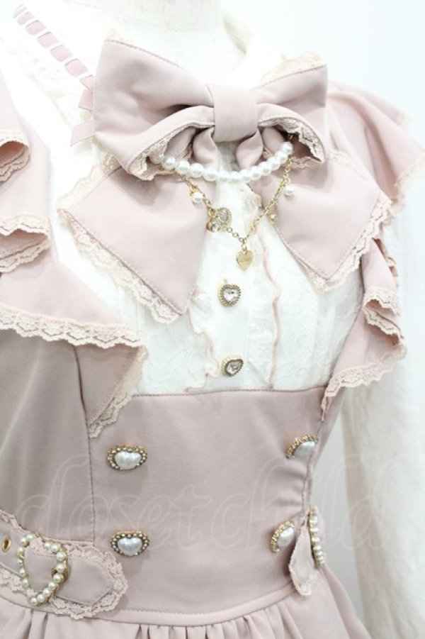 画像5: LIZ LISA / ダブルハートラッフルワンピース  ピンクＸ白 I-26-03-16-082-LO-OP-SA-ZI (5)