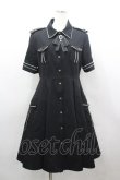 画像1: LOLITAその他(お買取対象外) / リボンビジュー付き半袖ワンピース  黒Ｘ白 I-26-03-16-083-LO-OP-SA-ZI (1)