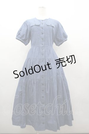 画像: PINK HOUSE / ティアードワンピース  青 I-26-03-16-088-LO-OP-SA-ZI