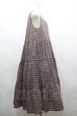 画像4: PINK HOUSE / ローンノースリーブチェックワンピース  黒Ｘ赤チェック I-26-03-16-089-LO-OP-SA-ZI (4)
