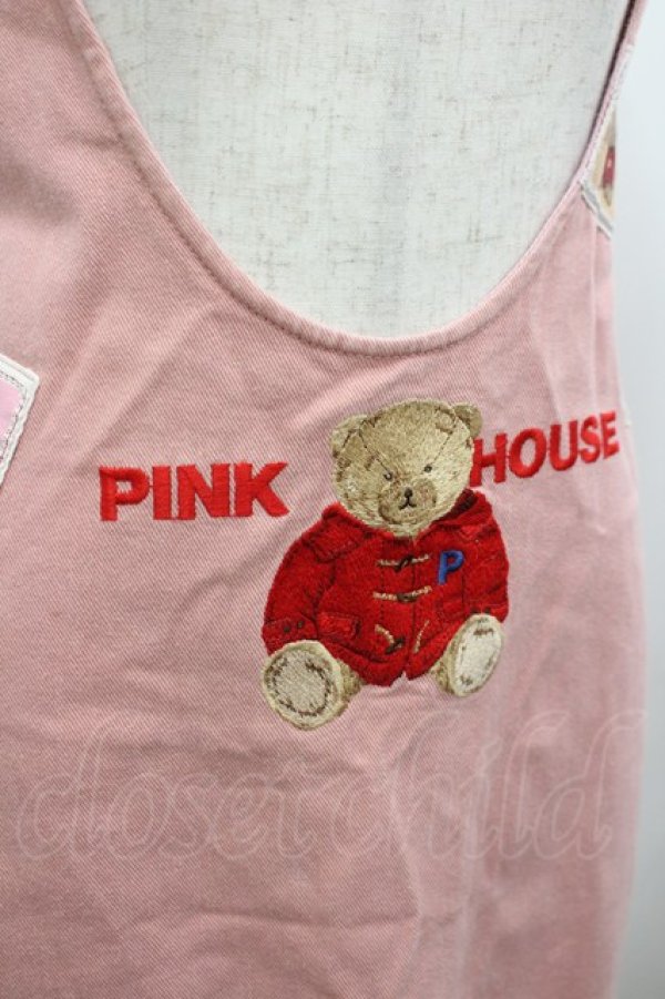 画像5: PINK HOUSE / ダッフルコートくまさん刺繍&ワッペンジャンパースカート  ピンク I-26-03-16-092-LO-OP-SA-ZI (5)
