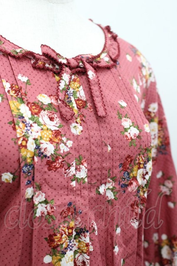 画像5: PINK HOUSE / ブルーミングドットプリントミディワンピース  ピンク I-26-03-16-093-LO-OP-SA-ZI (5)