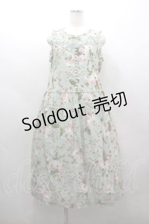 画像: PINK HOUSE / La Reine a la roseノースリーブワンピース  ハッカ I-26-03-16-097-LO-OP-SA-ZI