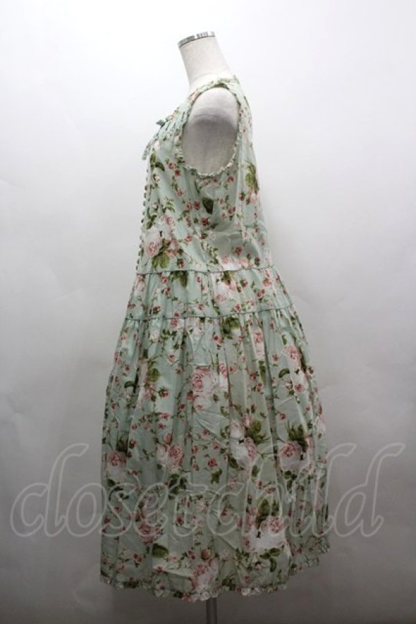 画像2: PINK HOUSE / La Reine a la roseノースリーブワンピース  ハッカ I-26-03-16-097-LO-OP-SA-ZI (2)