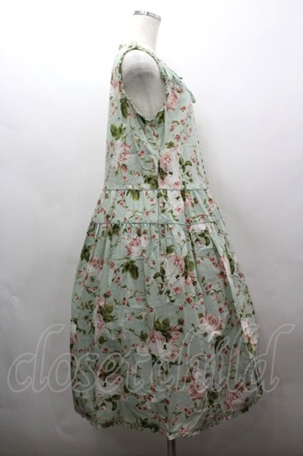 画像4: PINK HOUSE / La Reine a la roseノースリーブワンピース  ハッカ I-26-03-16-097-LO-OP-SA-ZI (4)