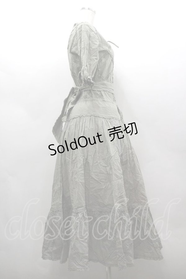 画像4: PINK HOUSE / 半袖ドットワンピース&サッシュベルトセット  ミントＸ白 I-26-03-16-101-LO-OP-SA-ZI (4)