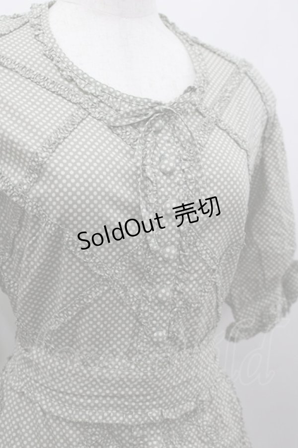 画像5: PINK HOUSE / 半袖ドットワンピース&サッシュベルトセット  ミントＸ白 I-26-03-16-101-LO-OP-SA-ZI (5)