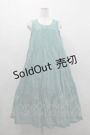 画像: PINK HOUSE / 水玉プリントノースリーブワンピース  グリーンＸグリーン I-26-03-16-103-LO-OP-SA-ZI