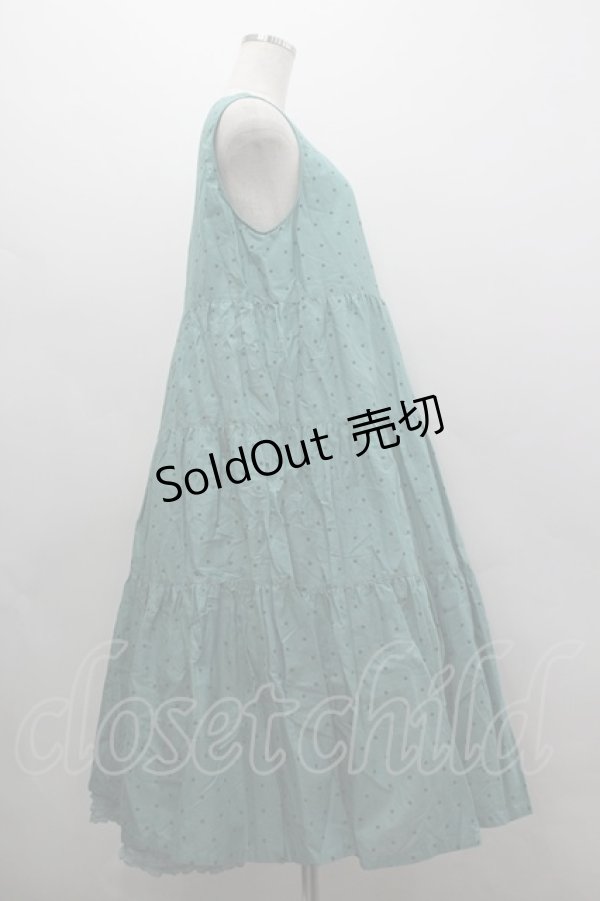 画像4: PINK HOUSE / 水玉プリントノースリーブワンピース  グリーンＸグリーン I-26-03-16-103-LO-OP-SA-ZI (4)