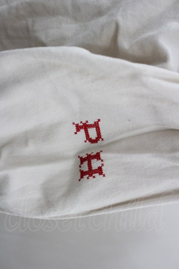 画像3: PINK HOUSE / PH刺繍長袖ブラウス  生成りＸ赤 I-26-03-16-013-LO-BL-SA-ZI (3)
