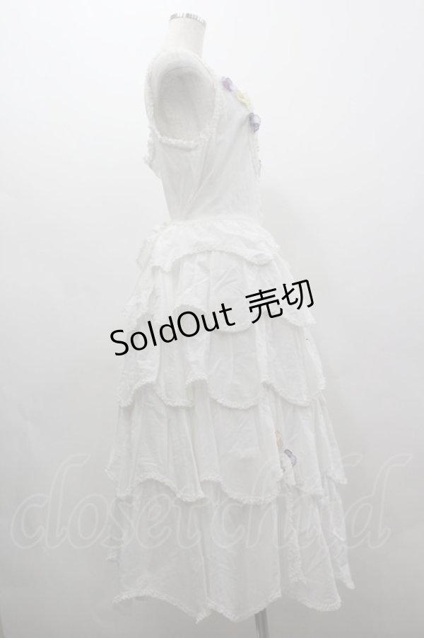 画像4: PINK HOUSE / パンジーレース使いローンキャミソールワンピース  白 I-26-03-16-104-LO-OP-SA-ZI (4)