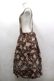 画像2: PINK HOUSE / パフュームプリントサロペットスカート  ブラウン I-26-03-16-106-LO-SK-SA-ZI (2)