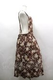 画像4: PINK HOUSE / パフュームプリントサロペットスカート  ブラウン I-26-03-16-106-LO-SK-SA-ZI (4)