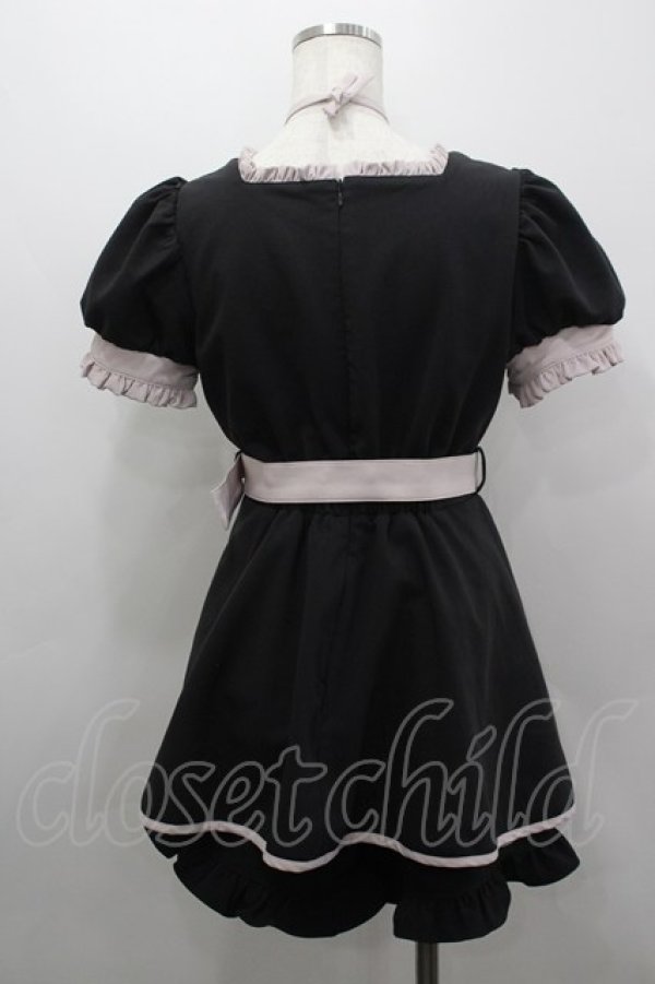 画像3: pium / フリルドーリーセットアップ  黒Ｘピンク I-26-03-16-107-0-OP-SA-ZI (3)