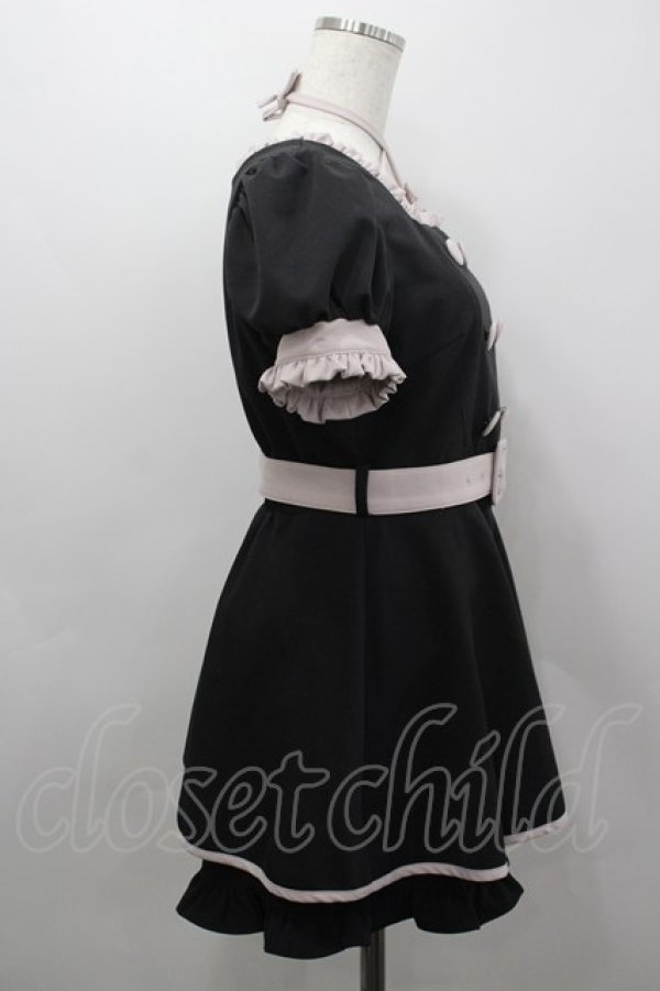 画像4: pium / フリルドーリーセットアップ  黒Ｘピンク I-26-03-16-107-0-OP-SA-ZI (4)